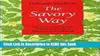 Read Book The Savory Way Full Online