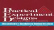 [Read Book] Practical Experiment Designs for Engineers and Scientists Kindle