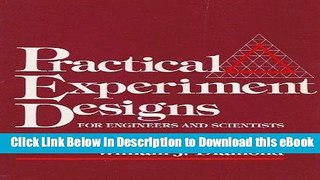 [Read Book] Practical Experiment Designs for Engineers and Scientists Kindle