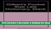 [Read Book] Gilbert s Pocket Size Law Dictionary--6 unit prepack: Newly Expanded 2nd Edition! Mobi
