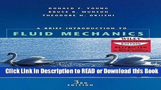 Read Book A Brief Introduction to Fluid Mechanics Free Books