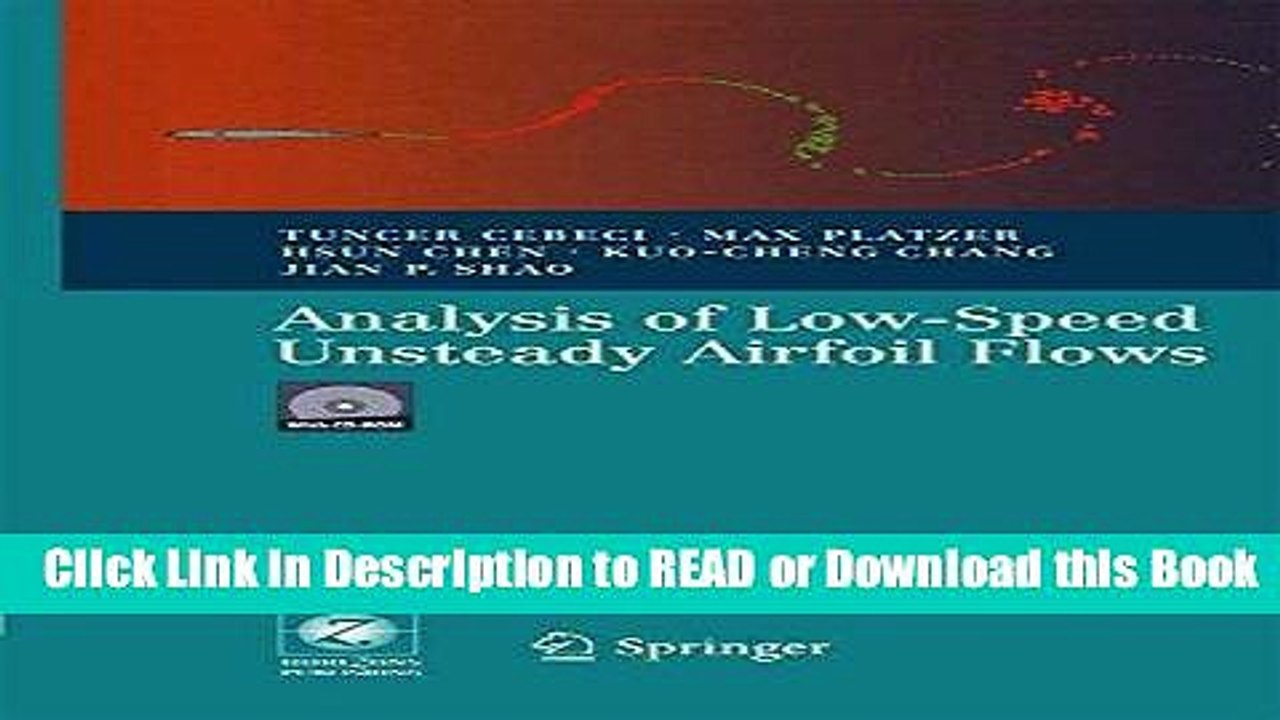 Books Analysis Of Low Speed Unsteady Airfoil Flows Download Online Video Dailymotion