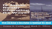 [Read Book] Is Japan Really Changing Its Ways?: Regulatory Reform and the Japanese Economy Kindle