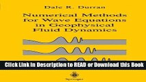 Books Numerical Methods for Fluid Dynamics: with Applications in Geophysics (Texts in Applied