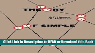 Books Theory of Simple Liquids, Second Edition Read Online