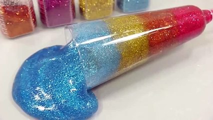 Download Video: How To Make Glitter Cocktail Clay Slime Learn Colors Glitter Rainbow Ice Cream Foam Clay Toys YouT