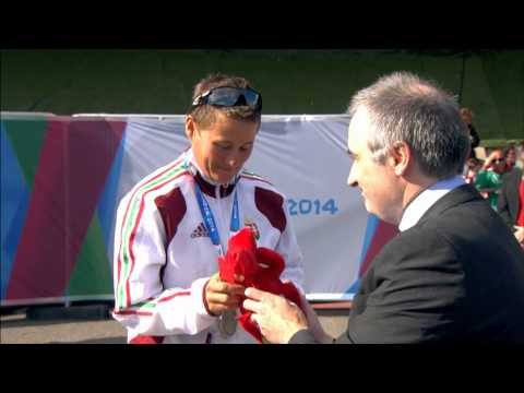 Women's 1,500m T20 | Victory Ceremony | 2014 IPC Athletics European Championships Swansea