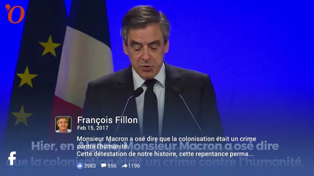 Présidentielle : Fillon « indigné » par les propos de Macron sur la colonisation