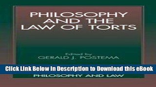[Read Book] Philosophy and the Law of Torts (Cambridge Studies in Philosophy and Law) Kindle