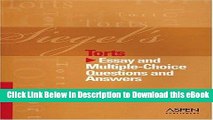[Read Book] Siegel s Torts: Essay and Multiple-Choice Questions and Answers Mobi