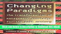 [Read Book] Changing Paradigms: The Transformation of Management Knowledge for the 21st Century Mobi