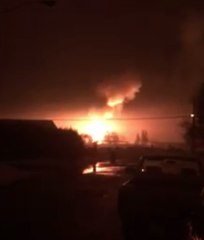 Substation Blast Lights Up Ephrata Evening Sky