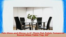 Fab Glass and Mirror 12 Thick Flat Polish Tempered Round Glass Table Top 66 c1f7b52a