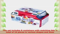 16 Piece Plastic Food Storage Containers Set Clear Lids 24fb8bd3