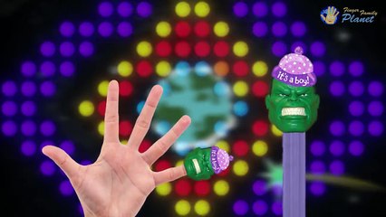 Avengers Assemble Dedo de la Familia de la Canción ★ PEZ de los Superhéroes de Daddy Dedo Rima ★ Mamá Dedo W