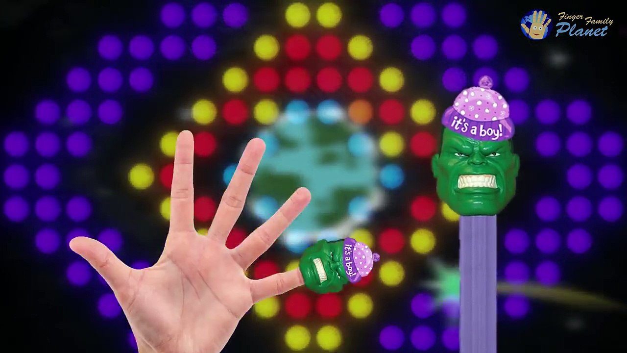 Avengers Assemble Dedo de la Familia de la Canción ★ PEZ de los Superhéroes de Daddy Dedo Rima ★ Mamá Dedo W