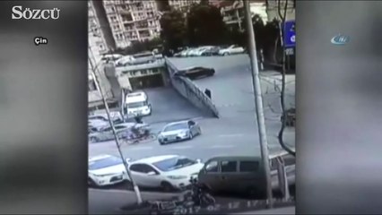 Ölümden kıl payı kurtuluş kamerada