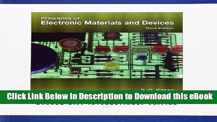 {[PDF] (DOWNLOAD)|READ BOOK|GET THE BOOK Principles of Electronic Materials and Devices FREE