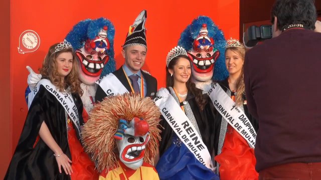 Carnaval de Mulhouse: la reine, son prince et ses dauphines au journal