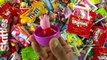 Hidden Surprise Eggs in a Bucket of A lot of Candy ft Peppa Pig Minion Disney Cars & more