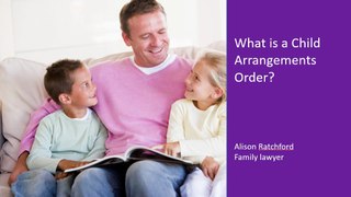 What is a child arrangements order?