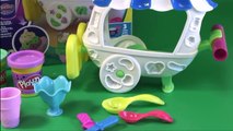 Play Doh Ice Cream Sundae Cart Playset Playdough Carrito de Helados de Juguete Toy Food