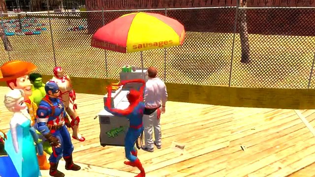 Spiderman Lightning McQueen Frozen Anna and Elsa IronMan Hulk Captain America Nursery Rhymes Songs