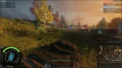 Armored Warfare - first steps. P vs E operation BANSHEE. First day of open beta. 08.10.2015.