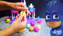 Aprender los Colores y los Números con Play Doh Bolas PJ Moldes de Máscaras Divertidas y Creativas para Niños y Pres