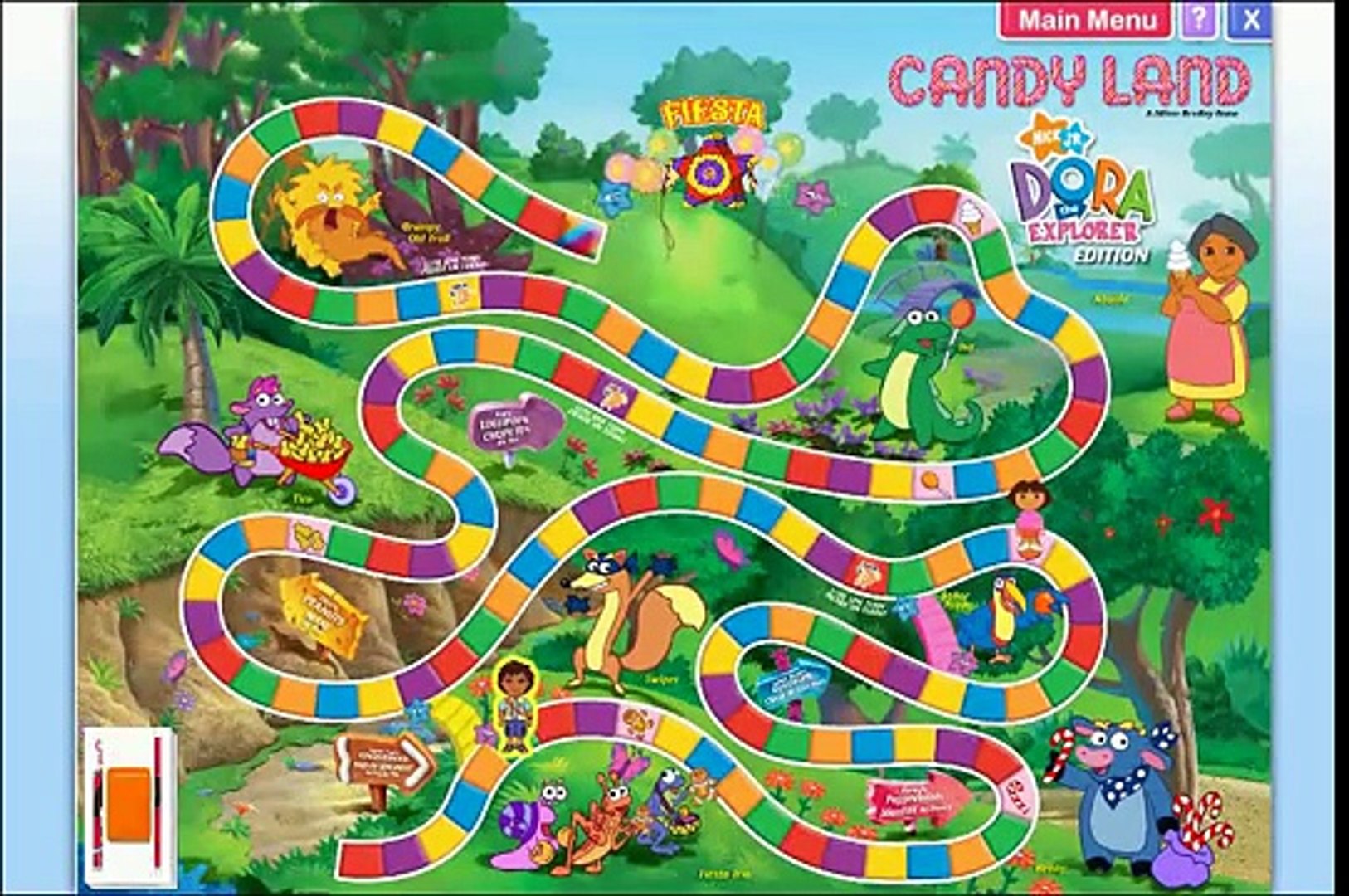 Dora The Explorer Game - Candy Land - Free Online Games - Board Game -  Vidéo Dailymotion