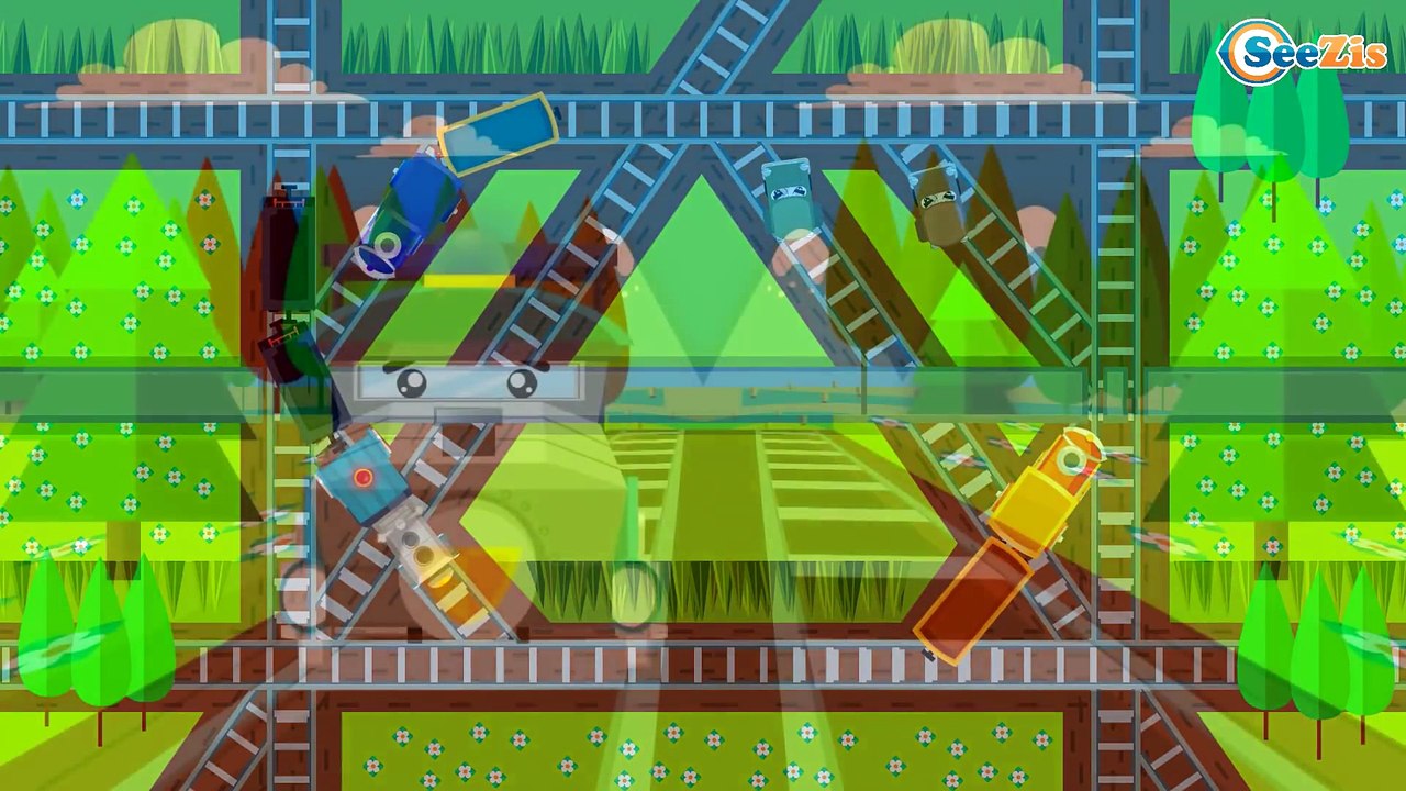 Trenes - Dibujos Animados Educativos - Caricaturas de trenes - Trenes Para Niños