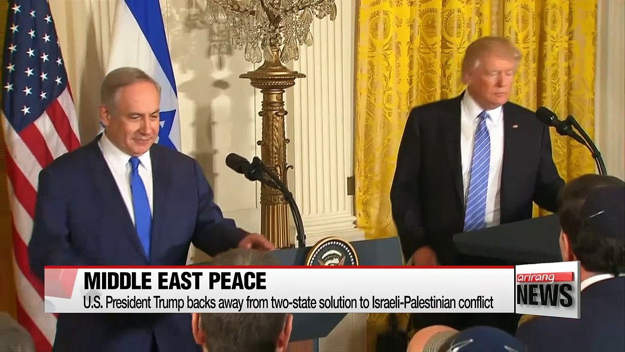 Trump backs away from two-state solution to Israeli-Palestinian conflict