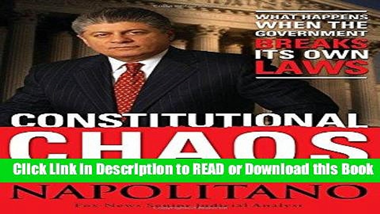 BEST PDF Constitutional Chaos: What Happens When the Government Breaks Its Own Laws Read Online