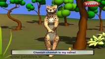 Cheetah Nursery Rhyme | Animal Rhymes | Nursery Rhymes With Lyrics | Nursery Rhymes 3D Animation