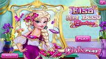Disney Princess Frozen Elsa Art Deco Couture Dress Up Game For Kids To Play