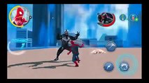 мультик игра Человек Паук, битва с боссом, драка с Веномом #2