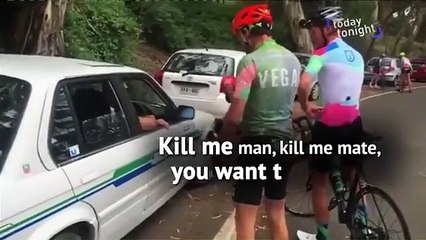 Un cycliste Vegan craque contre un automobiliste qui l’a doublé trop près