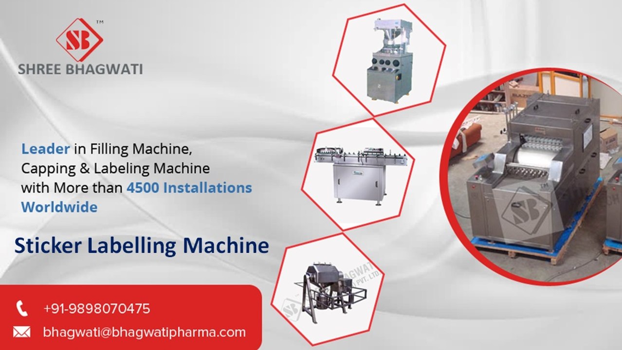 Bottle, Vial, Ampoule Sticker Labelling Machine - www.bhagwatipharma.com