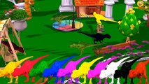 3D Dinosaurs Color Songs for Children | Finger Family Rhymes Dinosaur Cartoon Colors for k