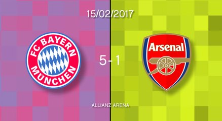 Bayern Munich 5-1 Arsenal in words and numbers