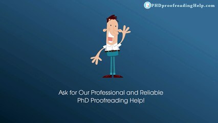 PhD Proofreading Help Review