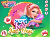 Super Barbie Día de Spa de Barbie en la Princesa de los Juegos de Poder para las Niñas