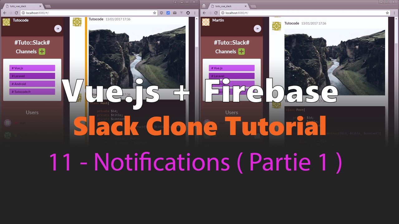 [Vue.js + Firebase] Slack Clone Tutorial - 11 - Notifications ( Partie 1 )