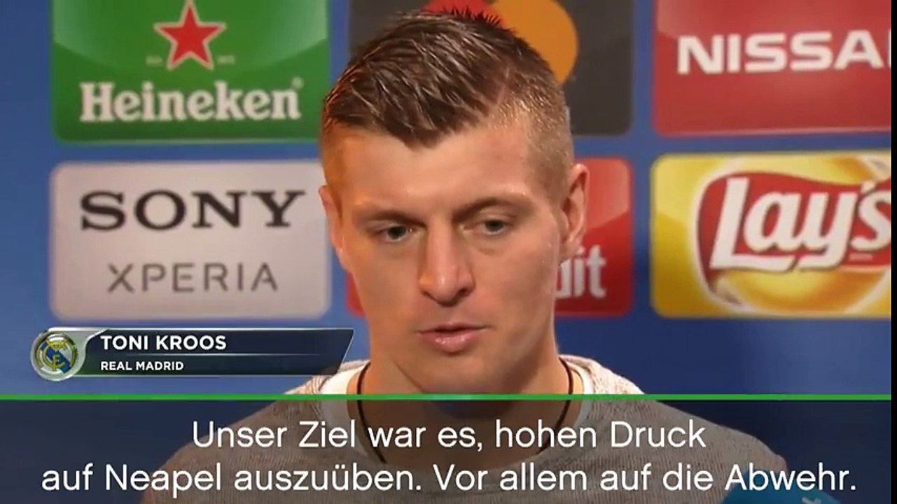 Toni Kroos nach 3:1: "Gut, aber nicht perfekt" | Real Madrid - SSC Neapel 3:1