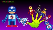 SuperHero Finger Family Nursery Rhymes | SuperHero Cartoons Finger Family Collection For C