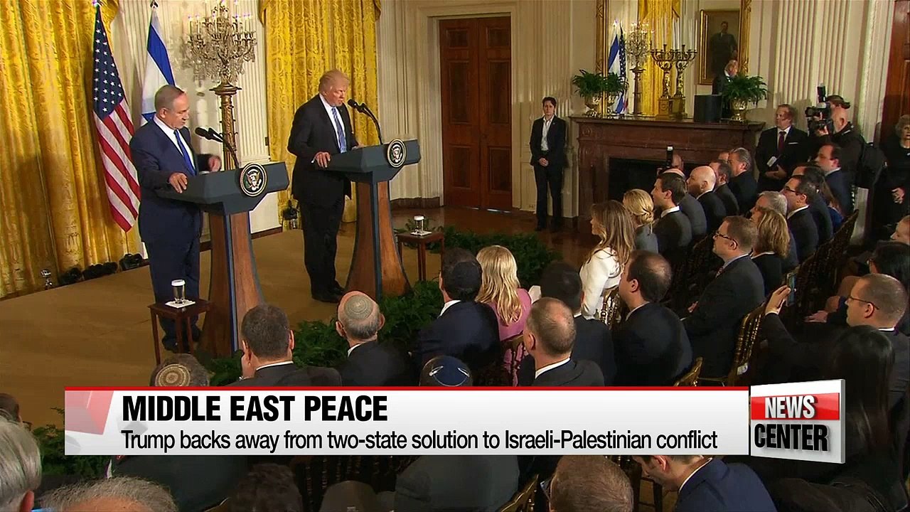Trump backs away from two-state solution to Israeli-Palestinian conflict