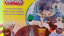 NEW Play-Doh Sparkle Snow Dome Set Featuring Disney Frozen Anna Elsa Sven Olaf play dough