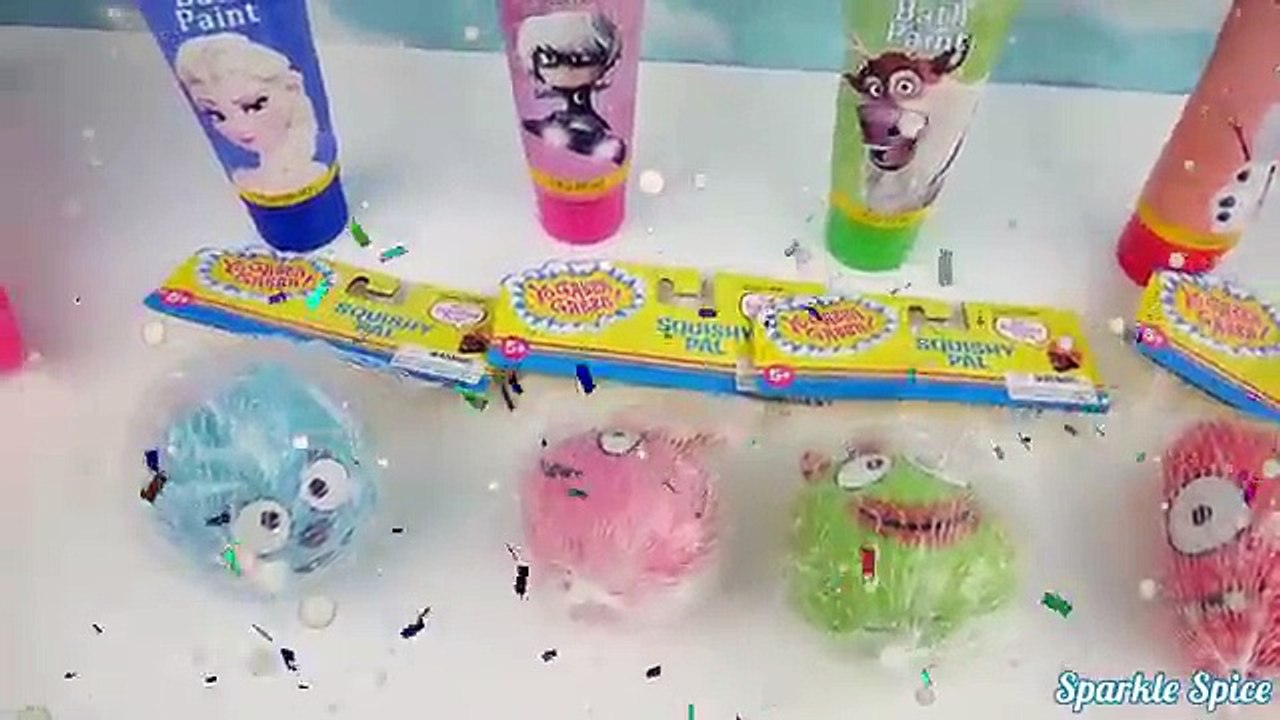 Yo Gabba Gabba Toys for Bath Paint Time and Learn Colors in Best Toddler Learning Compilation Video