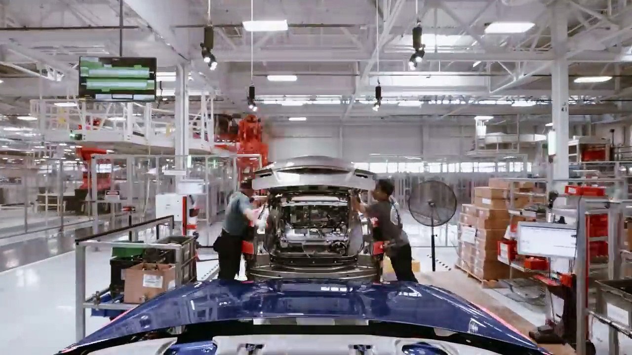 Tesla Model S - Ligne de production
