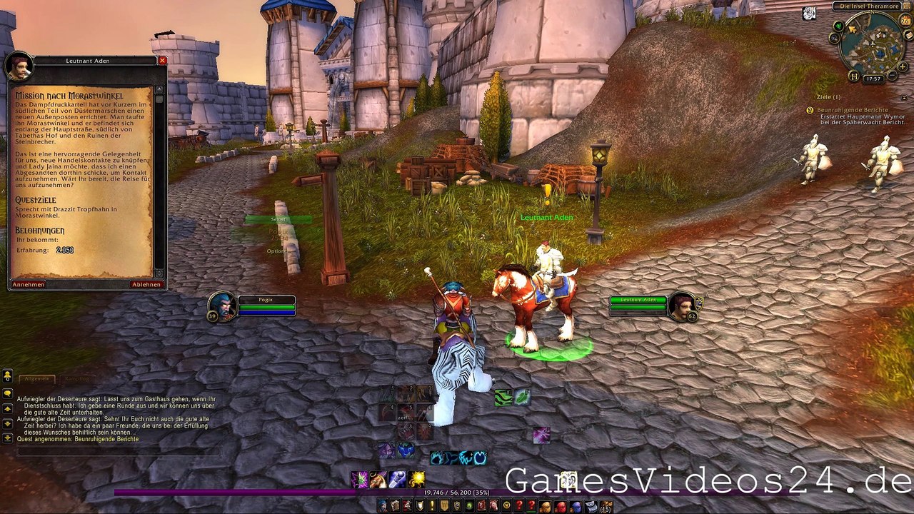 World of Warcraft Quest: Beunruhigende Berichte